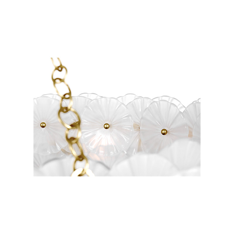 Julie Neill 12 - Light Chandelier, Gild