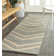 Sanyla Hand Tufted Wool/Cotton/Latex Chevron Rug in Gray/Beige