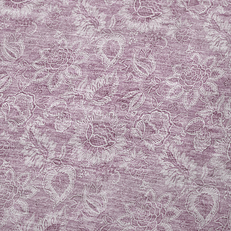 Jeté floral Sherpa ASB662 Addison, Rosé