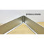 Aluminium 0,5 po x 3,125 po x 84 po base murale en argent mat, plinthe de moulure (ensemble de 4)-122435319