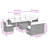  Garden Sofa Set Black