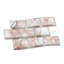 14cm W x 28cm L Aluminum Peel and Stick Subway Tile