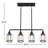 Leyden 4-Light Steel Linear Pendant 