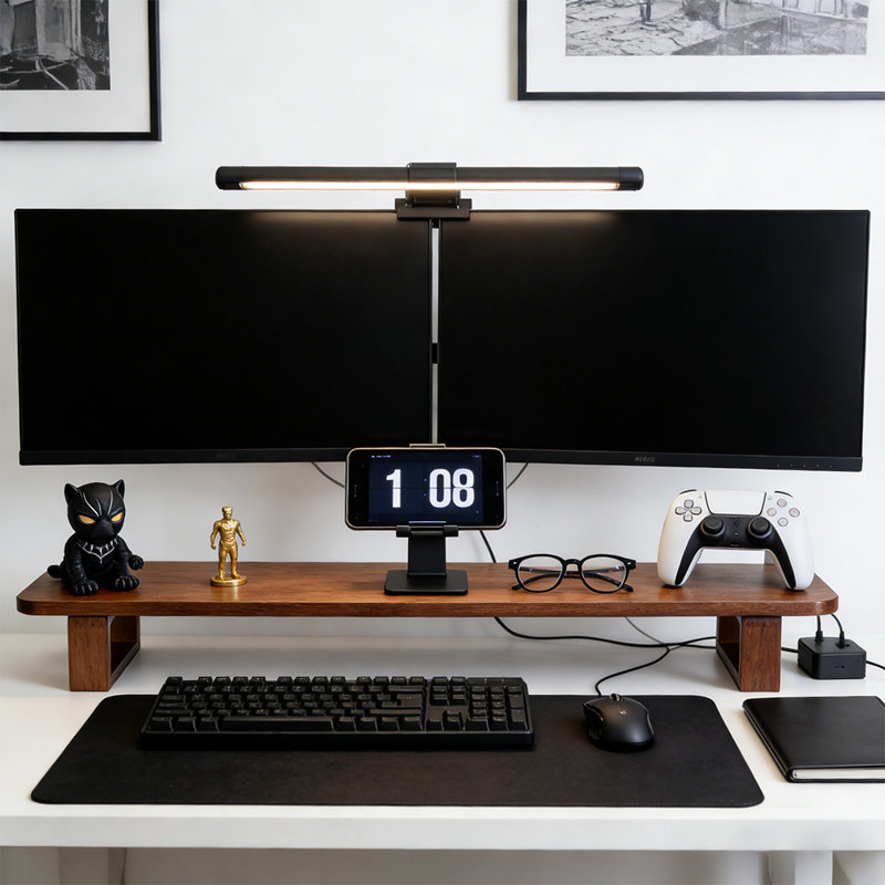 Solid Wood Monitor Stand