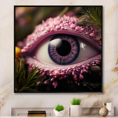 «Pink Vision Eye With Magical Pupil», reproduction d'art sur toile