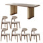 Simple retro style rectangular dining table sets