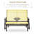 2-Person Outdoor Glider Bench，Patio Glider Loveseat Chair With Powder Coated Steel Frame，2 Seats Porch Rocking Glider For Backyard, Lawn, Garden And Porch, Beige-1854400443