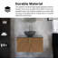 Meuble-lavabo mural simple 30 po avec comptoir en pierre frittée et lavabo en céramique