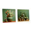 Cactus Jade Juxtaposition - Ensemble de 2 verres muraux en acrylique Cactus-103920200