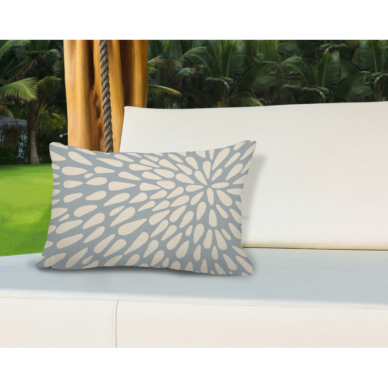 Housse de coussin d'extérieur et insert, gris