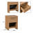 Modern 1 Drawer Nightstand Side Table-129215723