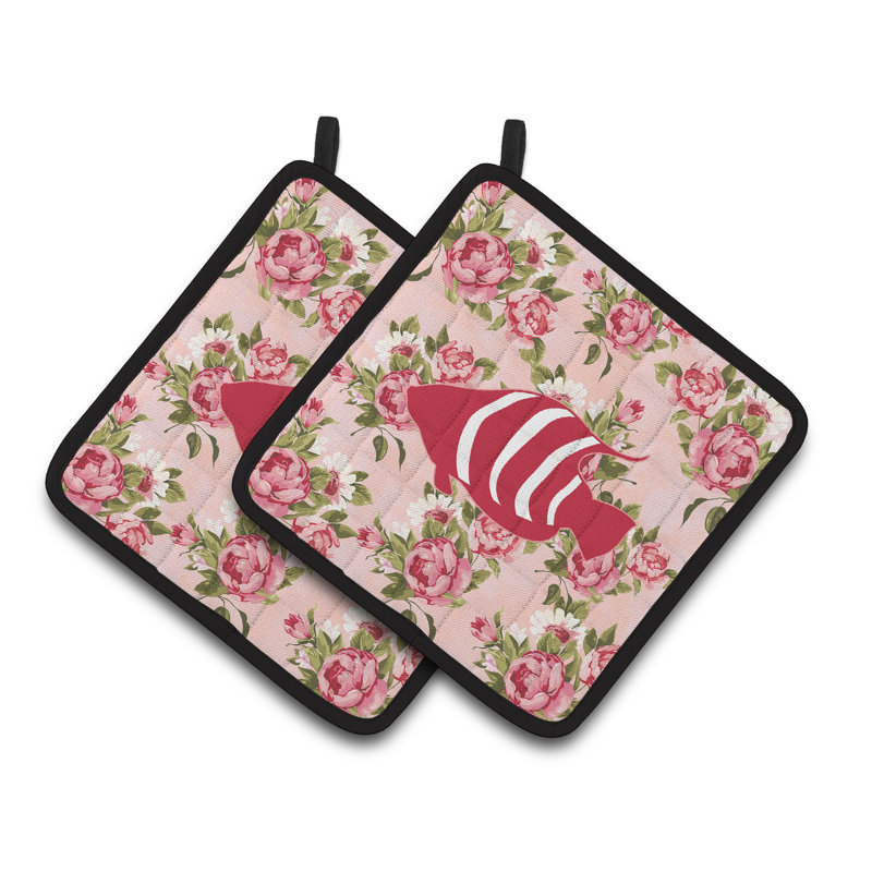 East Urban Home Floral Polyester Potholder