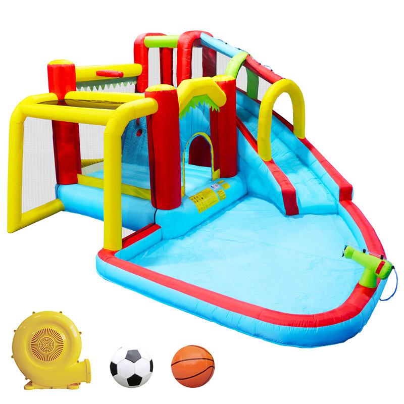 Jeu gonflable 14,75 pi x 11,5 pi avec glissade et souffleur d'air