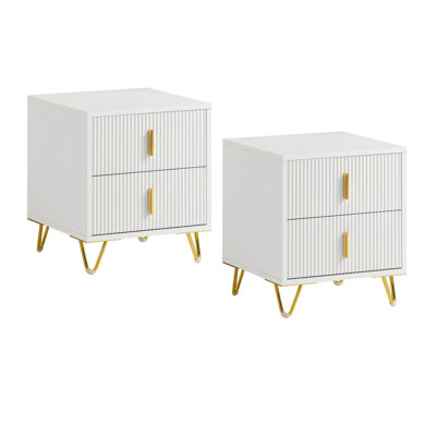 40cm W Manufactured Wood Bedside Table