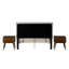 Coyote - King Bed - Carroll Grey With Two End Table (3A Packing)