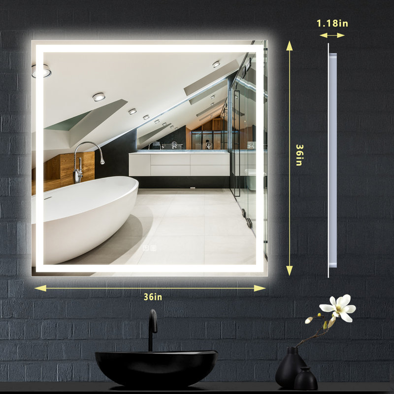 Naliyah Flat Wall Mirror, 36" x 36"