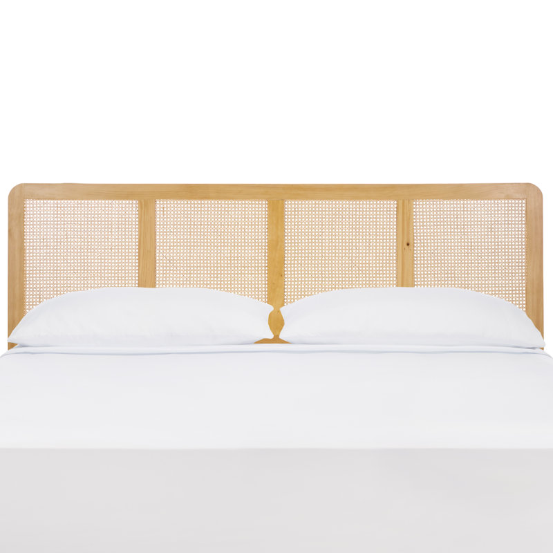 Daishi Panel Rattan Headbord, Natural, King