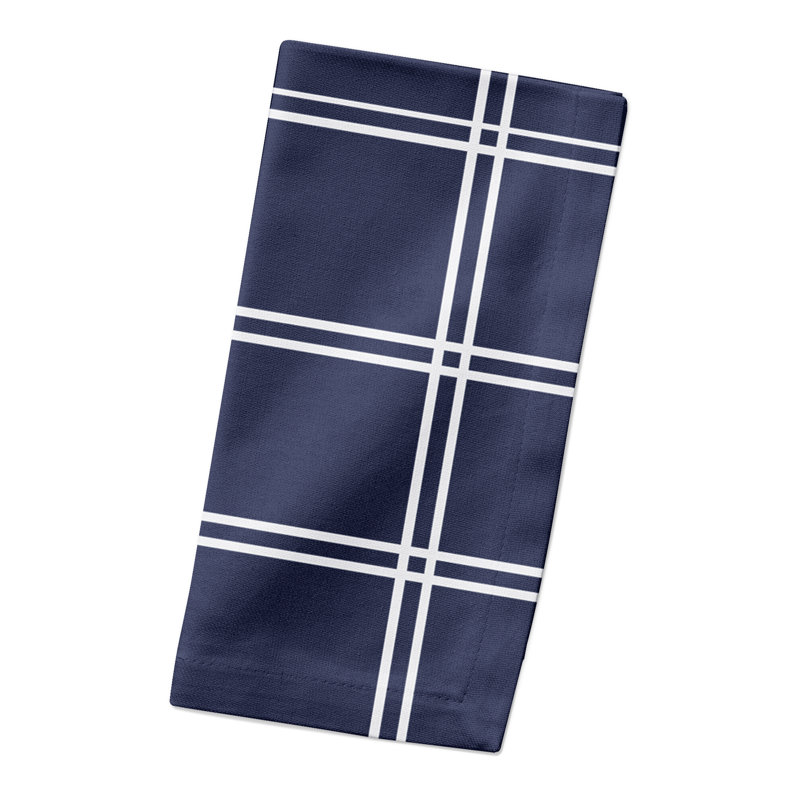 Ileia Cotton Blend Gingham Square Napkin