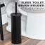 Brosse de toilette en bronze huilé avec pot-63221010
