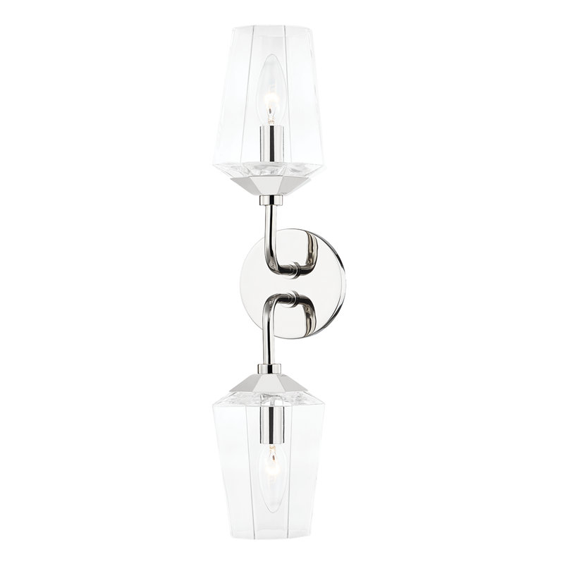 Kihana 2 - Light Dimmable Bath Sconce, Polished Nickel