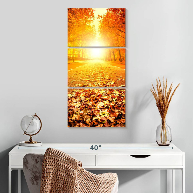 Fallen Leaves, 32" H x 15" W