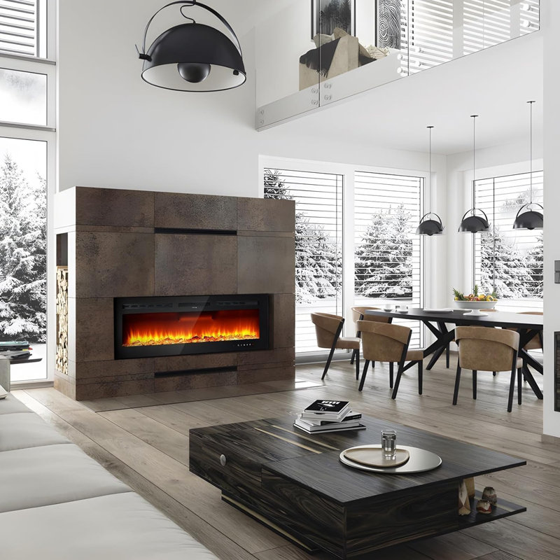 Metro Lane Fireplace Screen, 43cm H x 183cm W x 10cm D