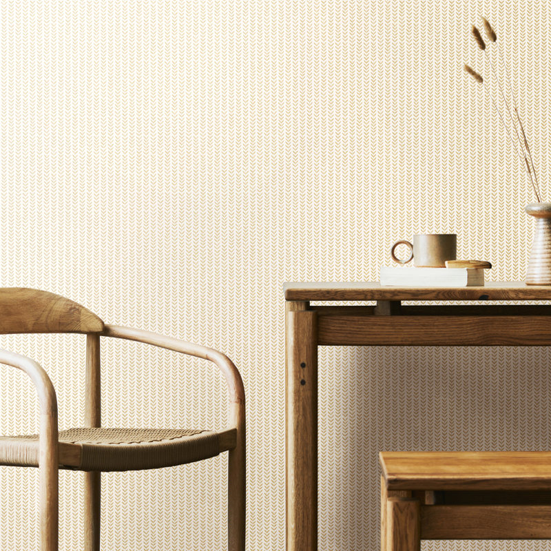 Cipriano 10m x 50cm Matte Wallpaper Roll, Cream