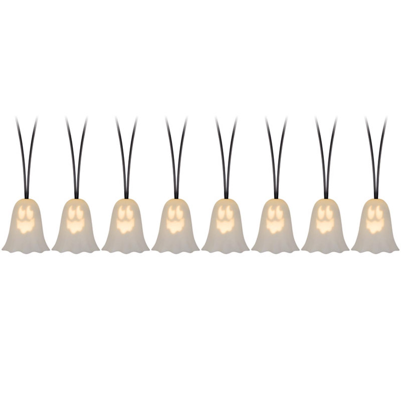 Gemmy 3 in. LED Prelit Musical Ghosts String Lights