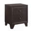Table de chevet 2 tiroirs Espresso