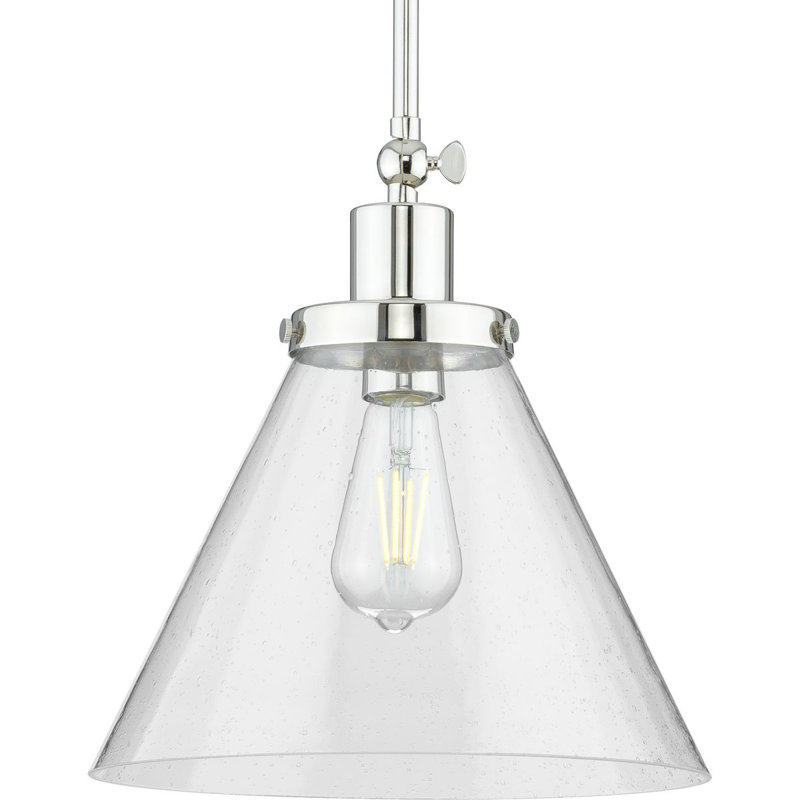 Luminaire suspendu conique à 1 lumière