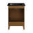 Cascade 24 in. Brown Oak Bathroom Vanity With Black, 3-Hole Ceramic Sink Top-100841257-100841256