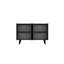 Console moderne dorée de 47,2 po x 31,5 po x 11,6 po | Panneau de particules 100% enduit de mélamine | Conception murale avec plusieurs tablettes | Décoration élégante et fonctionnelle-2030196025