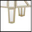 Commode d'appoint en bois à 2 tiroirs avec miroir