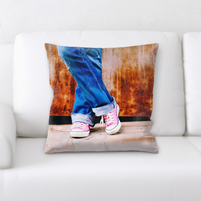 Coussin décoratif pieds
