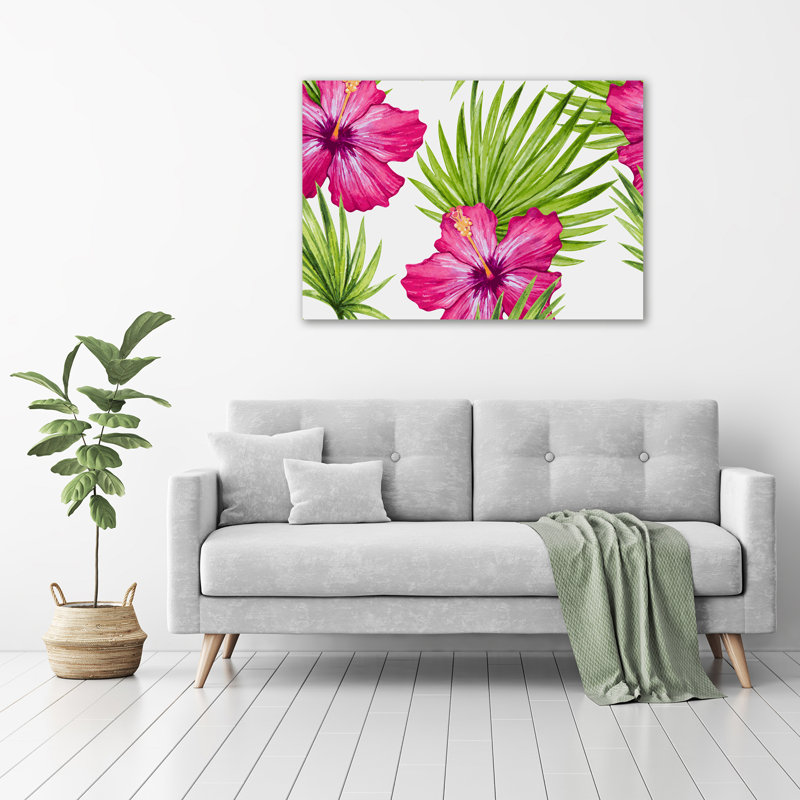 Hawaiian Flowers - No Frame Print on Canvas