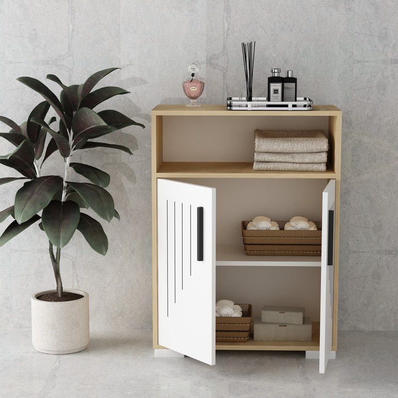 Hazib 2 - Door Standard Accent Cabinet, Sapphire Oak White