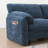 108" Modular Sectional Sofa, Lshape With 31.5" Extrawide Seat Cushion, USB And Typec Charger, Phone Holder And 2 Side Storage Pockets, Free Movement Ottoman, Striped Chenille