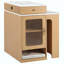 Îlot de cuisine avec table de salle à manger extensible, table de rangement de cuisine avec rangement double face, îlot de cuisine avec 2 tiroirs, prise de courant, tablettes latérales ouvertes, pour la cuisine, la salle à manger