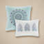 Ensemble d'édredon réversible en coton Blue Cal King, literie 8 pièces Shabby Chic