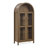 A High Arched Storage Cabinet With A Lamp-336783767