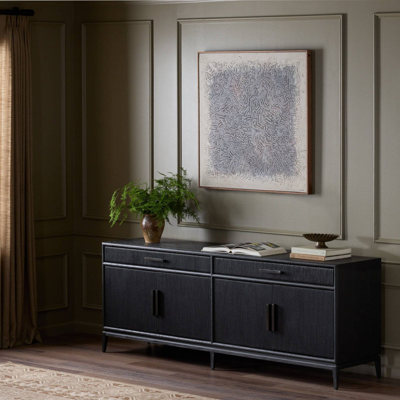 Rosenell Sideboard-Black Oak Veneer, Black
