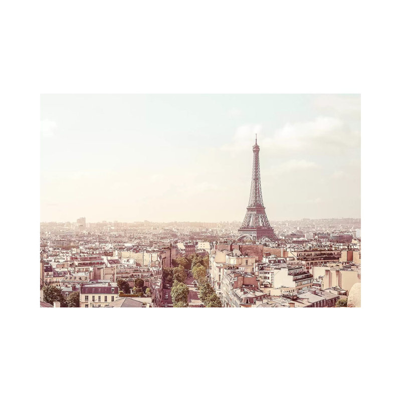 «Paris Eiffel Tower» par Ruby and B - Photographie sur toile tendue, H 8 po x l 12 po x P 0,75 po