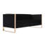 Ensemble de salon moderne de style Mid-Century 3 pièces avec canapé rembourré en velours et deux chaises d'appoint Trillium-1800653546