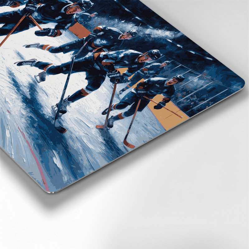 Art mural en métal gris Sports Bandy