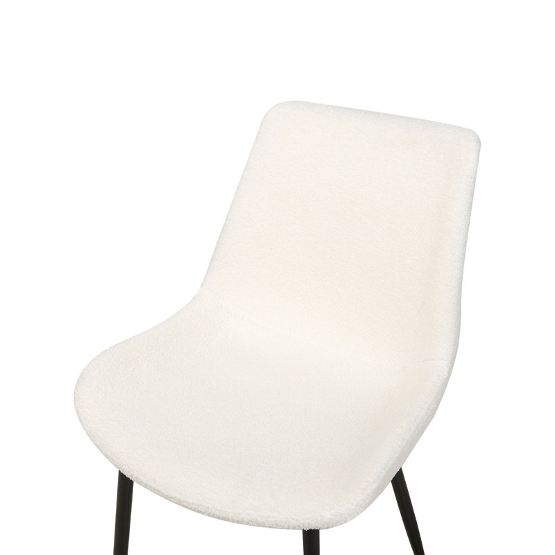 Syne 41cm H Upholstered Metal Spindle Side Chair, White