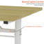 Bureau d'étude réglable en hauteur 60 x 120 cm, plateau de table en bois naturel à cadre blanc, bureau polyvalent pour enfants adultes-318617444-318617445