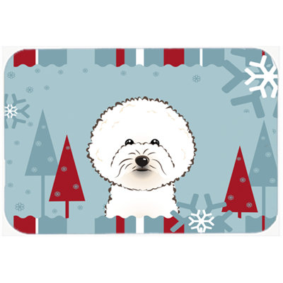 Tatig Bichon Frise Glass Cutting Board