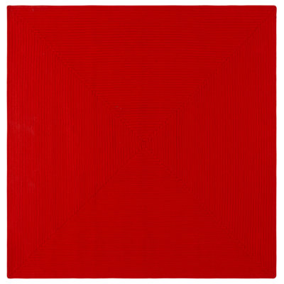Tapis d'intérieur / extérieur de couleur unie tissé à la main Kemarion Performance