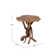 Table de bout en forme de souche d'arbre en bois massif Lambard