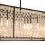 Luminaire suspendu moderne en verre à DEL pour salle à manger